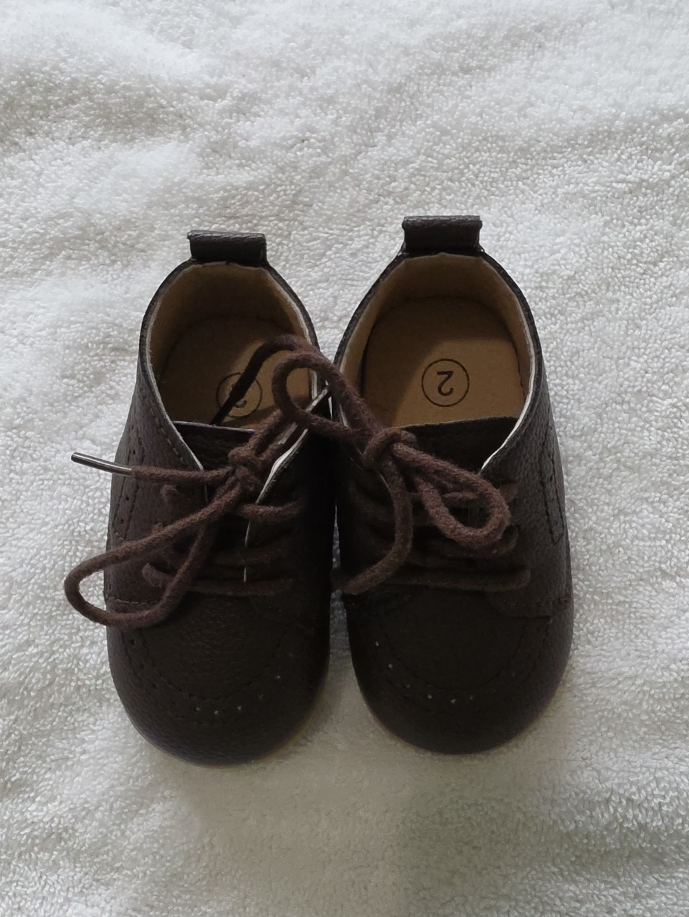 Classic Brown Kids Lace-Up Shoes